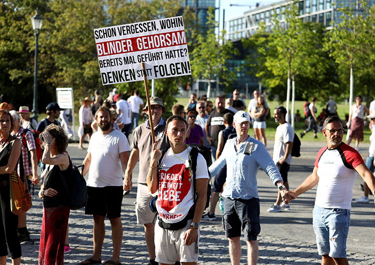 Protestas en Berlin