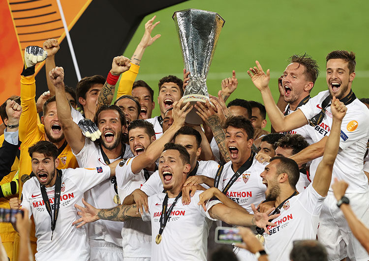 Sevilla vence 3-2 al Inter y gana por sexta vez la Europa League