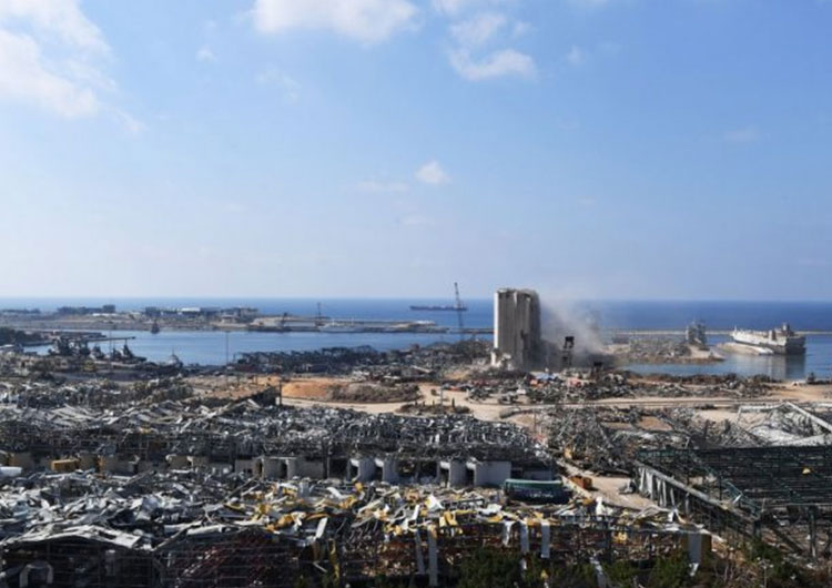 Beirut, Líbano, después de la explosión.