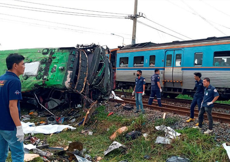 Accidente ferroviario en Tailandia