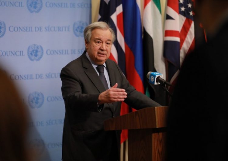 Guterres pidió a la comunidad global hacer del 2022 el verdadero momento de la recuperación